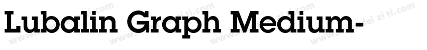 Lubalin Graph Medium字体转换